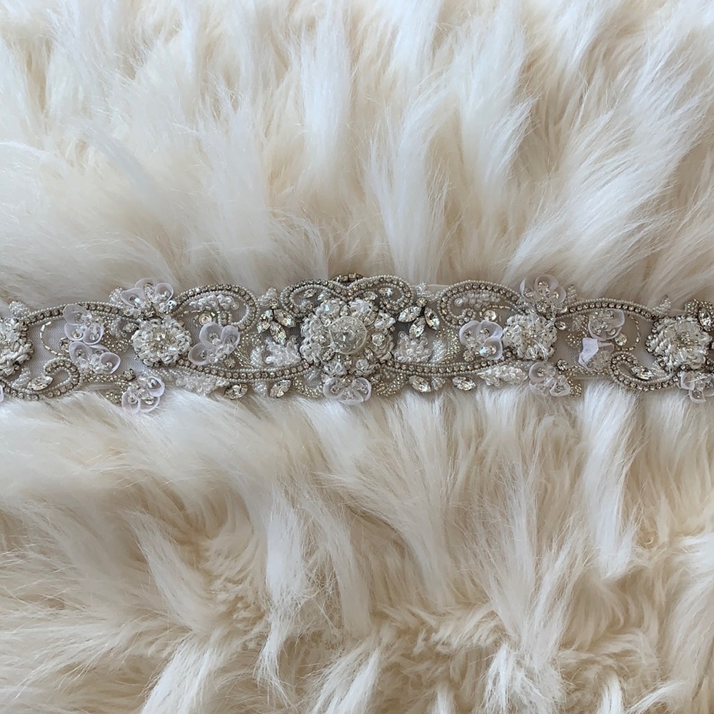 Fully beaded bridal belt